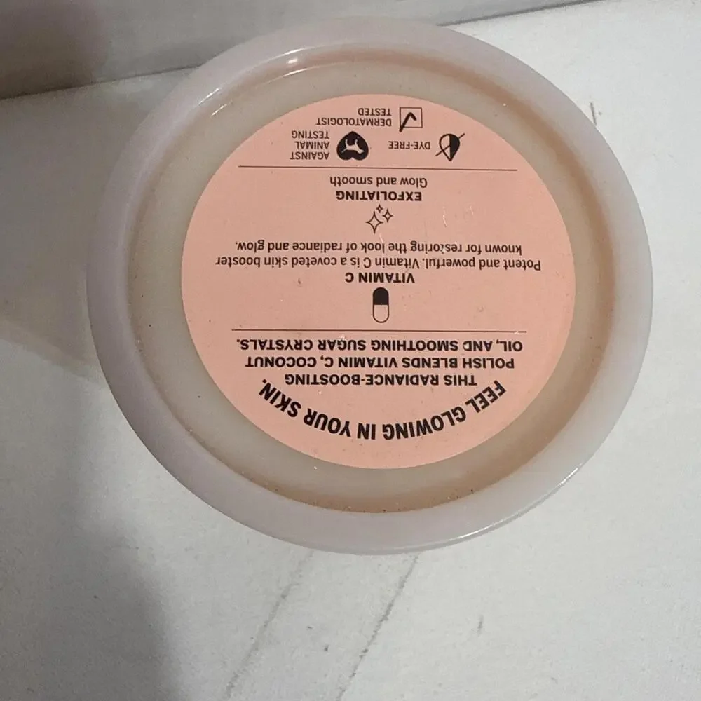 Victoria's Secret Pink Coco Peach‎ Body Scrub Exfoliating Shower Smoothing New